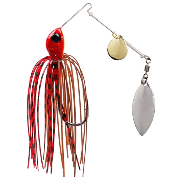 Hearth & Gear 12g/18g Appâts Toupies Anti-Herbes en Composite Métallique pour la Pêche avec Jupes en Silicone (5 Styles) Accrochage pour Eau Douce/eau Salée Appât pour Canne et Moulinet Combo Appât pour Poisson-Chat Gaucher