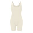 thumbnail image 4 of Yuyuzo Women Workout Jumpsuits Ribbed Square Neck 1 Piece Seamless Tank Top Sleeveless Rompers, 4 of 5