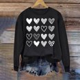 thumbnail image 3 of Yuyuzo Chandails en Molleton pour Femmes Décontractés Saint-Valentin Manches Longues Col Rond Ample Ajusté Mince Chandail Tops, 3 of 5