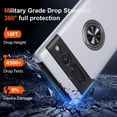 thumbnail image 2 of KOMI for Google Pixel 7 Pro Case, Slim Fit Case for Pixel 7 Pro with Ring Holder Kickstand,[Military Grade Drop Tested] Dual Layer Shockproof Protective Phone Case for Pixel 7 Pro 6.7", Silver, 2 of 5