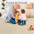 thumbnail image 3 of Aoile 5x7 Area Rugs, Modern Geometric Washable Rug with Non-Slip Backing, Contemporary Accent Carpet for Living Room, Laundry, Office, Yellow, 3 of 8