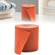 Colored toilet Paper, 1 Roll Multicolor Funny Novelty toilet Paper for Home Camping Travel, Orange