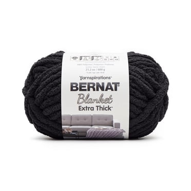 Bernat® Blanket Extra Thick™ #7 Jumbo Polyester Yarn, Coal 21.2oz/600g 72 Yards