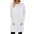 thumbnail image 1 of Chandail en Molleton Surdimensionné pour Femmes Col Rond Manches Longues Pull Décontracté Confortable Tenues de Mode Automne Vêtements 2024, 1 of 6