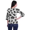 thumbnail image 4 of Moomaya Printed Ruffle Shirt Women Party Top Short T-Shirt Top Summer Clothing, 4 of 4