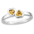 thumbnail image 1 of 2/5 Carat (ctw) Bague Coeur Citrine en Argent Sterling, 1 of 4