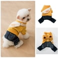 thumbnail image 1 of Winter Dog Clothes Pets Outfits Coat Jacket For Dogs Warm Clothes Denim Clothes New, 1 of 5