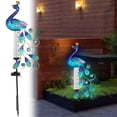 thumbnail image 1 of Meitianfacai Solar Peacock Rain Gauge Solar Peacock Plug-in Outdoor Decorative Light, 1 of 9