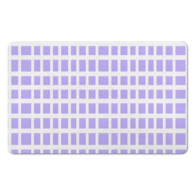 Long Bathroom Mat,Checkered Bathroom Rug Runner, Non Slip Water Absorbent Large Bath Mat, Soft Microfiber Machine Washable Shower Rugs for Bathroom Bathtub Hallway, 20x32 in