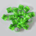 thumbnail image 1 of 100 Pcs Anneaux Dove en Aluminium Plastique Ronds Clips Anneaux de Jambes Bandes Pigeons, 1 of 9