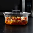 thumbnail image 4 of Rubbermaid Brilliance Glass Round Leak-Proof 6-Piece Set Food Storage Containers with Lids, Meal Prep Containers, 4 of 6