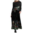 thumbnail image 2 of Mikilon Robe Imprimée Bohème Longue, Ajustée, à Manches Longues, Décontractée pour Femmes, Automne et Hiver, Robes d'Automne pour Femmes, 2 of 8