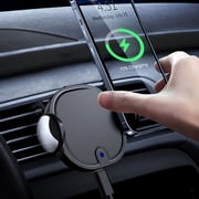 Chmadoxn Wireless Charger,Portable Charger Wireless Car Charger Mount For Car Vent 15W Fast Charging Car Phone Mount For Smartphone IOS & Android phone holder