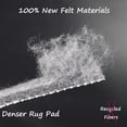 thumbnail image 2 of PoBoo Cushioning Non-Slip Rug Pad, 2'x3'-1/8" Thick Dual Surface(Felt + Rubber Grid) Carpet Underlay, Mat Gripper for All Floors and Finishes, 2 of 8