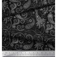 thumbnail image 3 of Soimoi Poly Georgette Fabric Floral & Paisley Printed Fabric 1 Yard 52 Inch Wide, 3 of 3