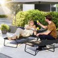 thumbnail image 2 of Outsunny  Foldable Garden Lounger w/ Reading Hole, 2 of 10