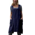 thumbnail image 2 of Faithtur Casual Vintage X Shape Back Sleeveless Cooking Apron with Pockets, 2 of 5