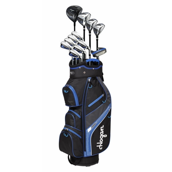 Hogan Golf FW-817 Hommes Gauche Graphite/acier Ensemble de Clubs de Golf avec Sac pour Chariot, Flex Régulier