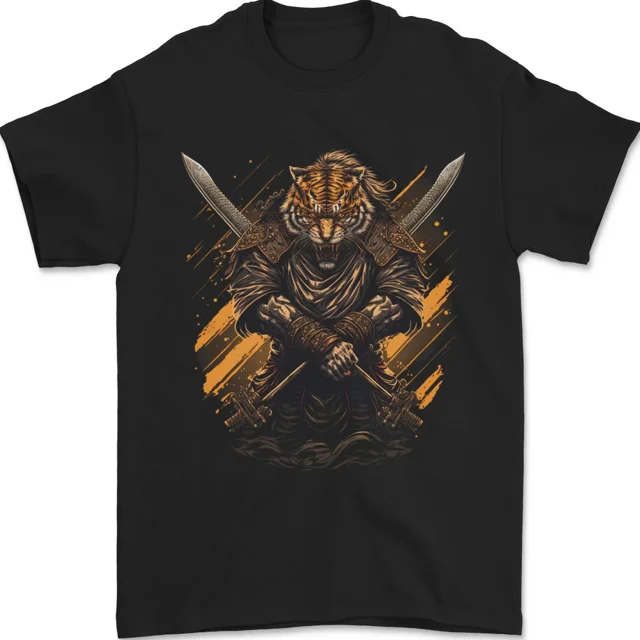 Tiger Samurai Warrior Unisex T-Shirt, S-5XL