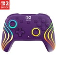 thumbnail image 1 of Turtle Beach Afterglow Wave Wireless RGB Gaming Controller (Purple) - Officially Licensed for Nintendo Switch 2, Nintendo Switch - Customizable Lighting, TMR Sticks, RBG, 1 of 17