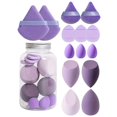 thumbnail image 1 of 12-Piece Makeup Sponge Set for Flawless Foundation Blending Soft Reusable Beauty Blenders, 1 of 8