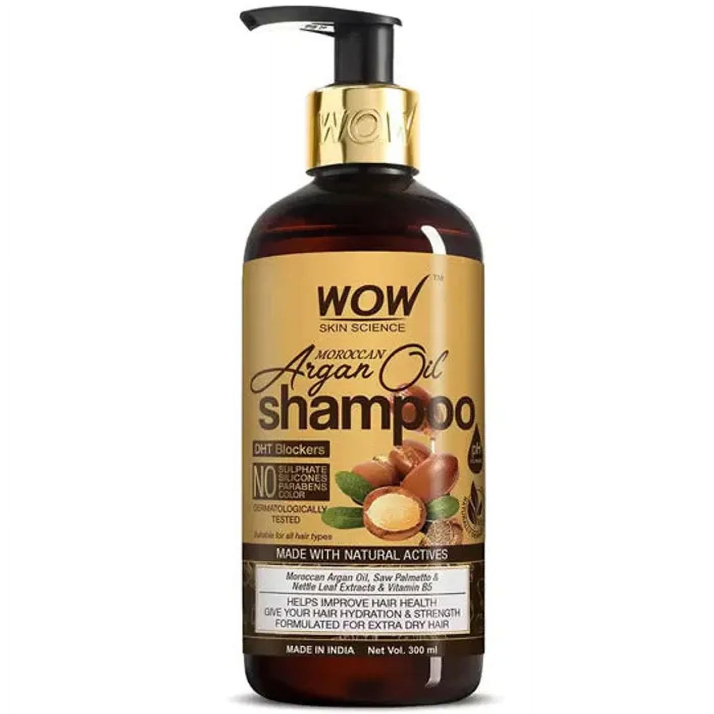 Wow Skin Science Shampooing à l'Huile d'Argan Marocaine 300 ml