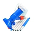 thumbnail image 2 of Pool Vacuum Hoses for Above Ground Pools Portable Pool Vacuum Underwater Cleaner Swimming Pool Leaf Vacuum with 5-Pole Scrub Leaf Bag Pool Vacuum Hose for Above Ground Pools, 2 of 8