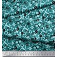 thumbnail image 2 of Soimoi Cotton Voile Fabric Square Geometric Decor Fabric Printed Yard 56 Inch Wide, 2 of 3