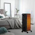 thumbnail image 2 of Costway 1500W Oil-Filled Heater Portable Radiator Space Heater w/Adjustable Thermostat Black, 2 of 10