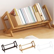 Wood Tilting Bookcase, Living Room Office Organizer, Adjustable Shelf Storage, Book Display Rack, Home Office Decor, Magazine Book Storage, Modern Bookshelves