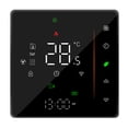 thumbnail image 1 of Wifi Smart Thermostat Temperature Controller Weekly Programmable Supports Touch Control/ Mobile App/ Voice Control Compatible With / Home, For Electric Floor Heating 16A Black, 1 of 7