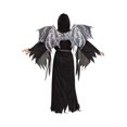 thumbnail image 2 of Costume d'Halloween Reaper Winged Noir Robe à Capuche Masque & Ailes Enfant Moyen 8-10, 2 of 2