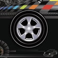 thumbnail image 3 of TIMIFIS Disposable Tableware 24Pcs Racing Party Dinner Tire Track Race Children's Birthday Sports Theme Tableware Set Disposable Decorative Tableware Paper Set Kitchen Appliances, 3 of 4