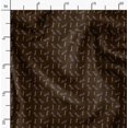 thumbnail image 2 of Soimoi Tissu en Velours Brun Imprimé Feuilles au Mètre 58 Pouces de Large, 2 of 6