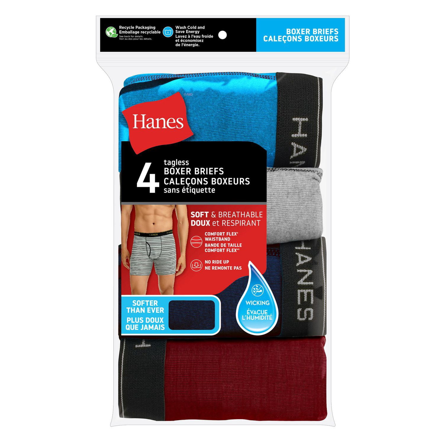 Hanes Men's Ringer Boxer Brief