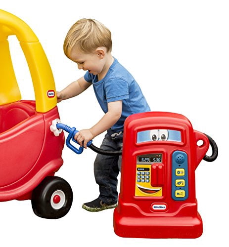 Vaguelly Station-service Mini DIY Avec Pompe à Essence Et Extincteur - Jouet éducatif Pour Enfants