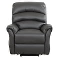 thumbnail image 1 of Primo Fitzgerald 35 in. Charcoal Faux Leather Power Lift Recliner, 1 of 8