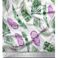 thumbnail image 1 of Soimoi Cotton Poplin Fabric feather African Printed Craft Fabric by the Yard 42 Inch Wide, 1 of 1