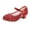 Red, variant on Amzcrzy Girls Shoes 4-16 Years Mary Janes Dress Shoes Strappy Glitter High Heels for Girls Party Wedding Prom Princess Shoes for Toddler/Little Girl/Big Girl