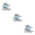 thumbnail image 1 of QualitChoice Chaussures de Basketball pour Homme Respirantes à Amorti Espadrilles Couple Professionnelles Extérieur Résistantes à l'Usure Sport Gym Course Blanc Orange 43 3 Pcs, 1 of 6
