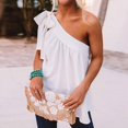 thumbnail image 1 of New Women's Sleeveless Sexy Top Solid Color Off The Shoulder Lace Top, 1 of 1
