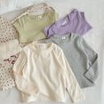 thumbnail image 4 of RXIRUCGD Chemise de Base Décontractée pour Enfants 1-12 Ans Manches Longues Col Rond (Beige, Taille : 3-5 Ans), 4 of 5