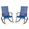thumbnail image 1 of Gymax Set of 2 Outdoor Rocking Chair Patio Rocker w/ Breathable Fabric, 1 of 9