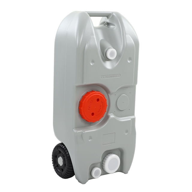 Water Tote Tank Wheeler Portable RV HDPE Water Tote Tank 40L Large Capacity Universal Fit for RV Boat