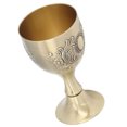 thumbnail image 3 of Gold Chalice, Zinc Alloy Highly Durable Chalice Glossy   For Home For Bar For Restaurant, 3 of 8