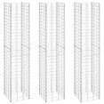 thumbnail image 1 of vidaXL Gabion Lits Surélevés 3 Pcs 30x30x150 cm Fer, 1 of 4
