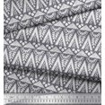 thumbnail image 2 of Soimoi Polyester Crepe Fabric Geometric & Floral Block Print Fabric by The Yard 52 Inch Wide, 2 of 3