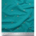 thumbnail image 1 of Soimoi Rayon Fabric Artistic Flower & Dots Printed Fabric 1 Yard 42 Inch Wide, 1 of 3