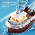 thumbnail image 4 of LEEYNEER 2.4Ghz RC Tugboat for Pools and Lakes  1/144 Scale Mini RC Tugboat  High-Speed Remote Control Boats Ship with Double Motor and LED Light Boats Water Toys, 4 of 5