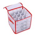 thumbnail image 1 of Christmas decor Christmas Ornament Storage Box Christmas Tree Ornament Organizer Hard Plastic Storage Container with Dividers Design Case for Seasons Christmas Ornaments, 1 of 9
